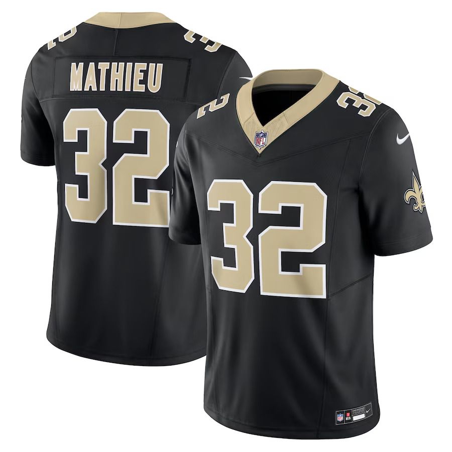 Men New Orleans Saints #32 Tyrann Mathieu Nike Black Vapor F.U.S.E. Limited NFL Jersey